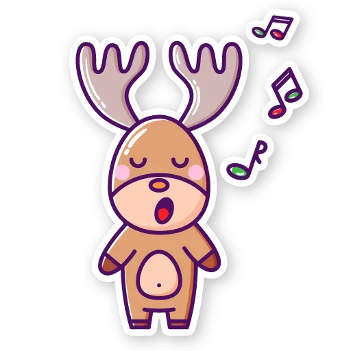 🦌 Стикер «Christmas Time» для Telegram