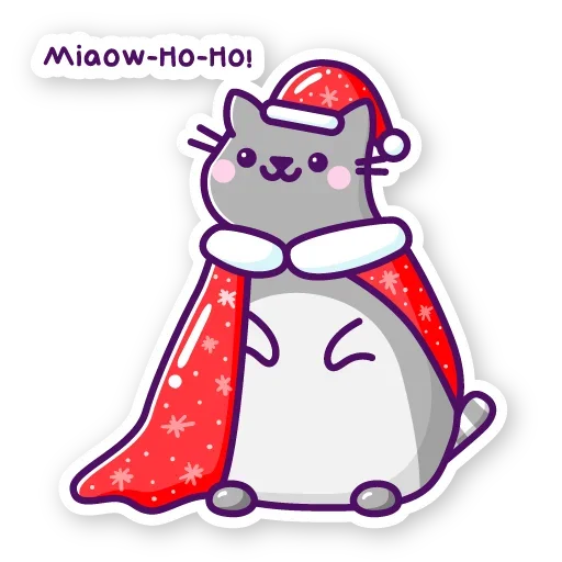 🐱 Стикер «Christmas Time» для Telegram
