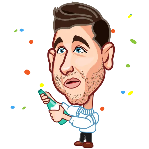 🍾 Стикер «ЁЛКИ» для Telegram