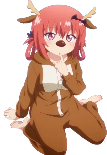 🦌 Стикер «Christmas Anime» для Telegram