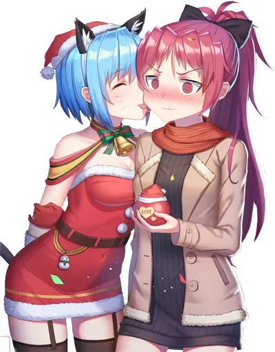 😘 Стикер «Christmas Anime» для Telegram