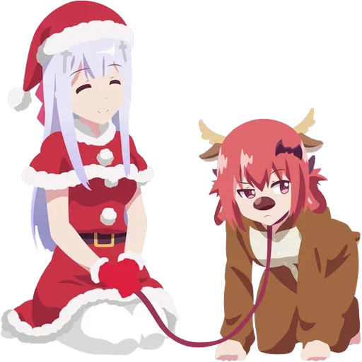 🦌 Стикер «Christmas Anime» для Telegram