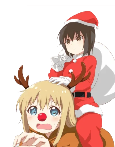 😠 Стикер «Christmas Anime» для Telegram