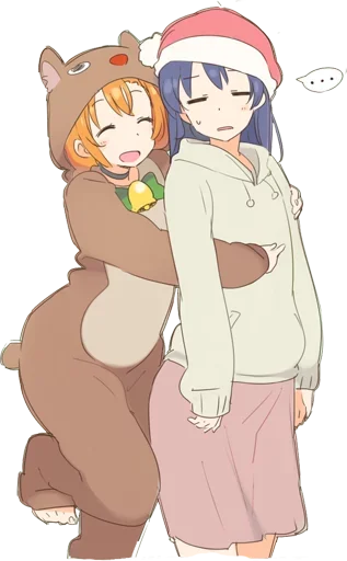 ❤ Стикер «Christmas Anime» для Telegram