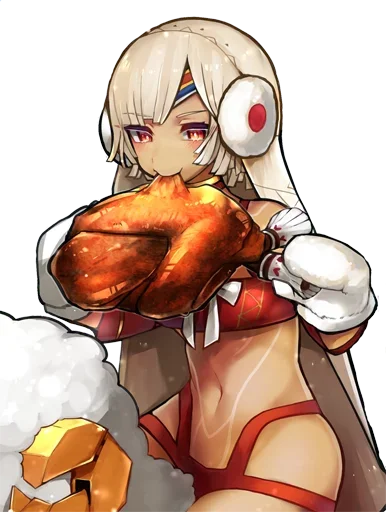 🍗 Стикер «Christmas Anime» для Telegram