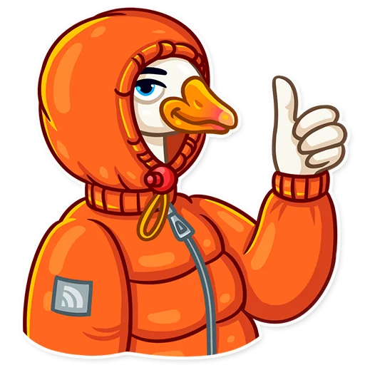 👍 Стикер «Christmas Goose» для Telegram