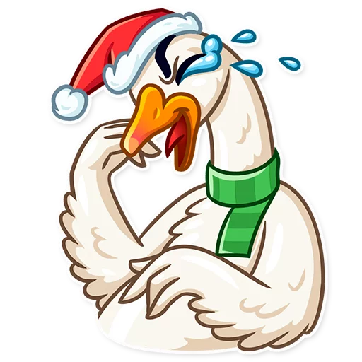 Стикерпак Christmas Goose для Telegram