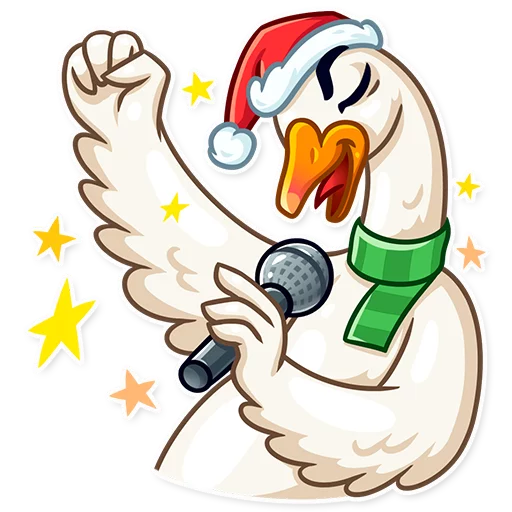 😄 Стикер «Christmas Goose» для Telegram