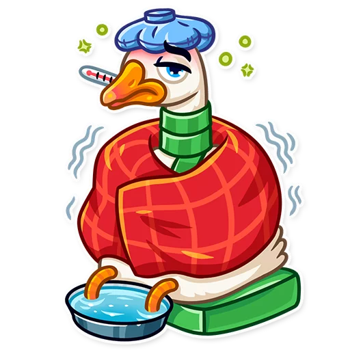 🤒 Стикер «Christmas Goose» для Telegram