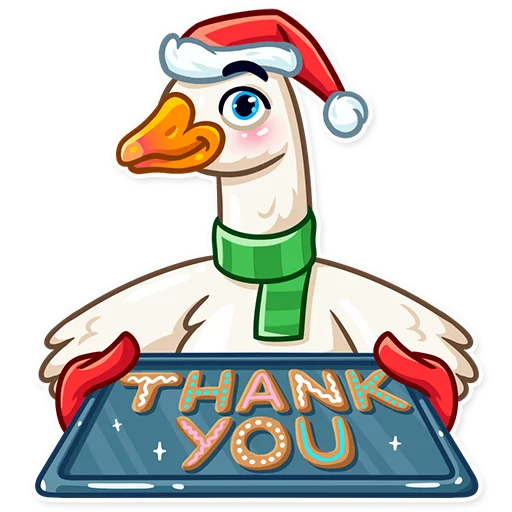 ☺️ Стикер «Christmas Goose» для Telegram