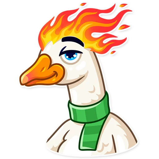 😏 Стикер «Christmas Goose» для Telegram