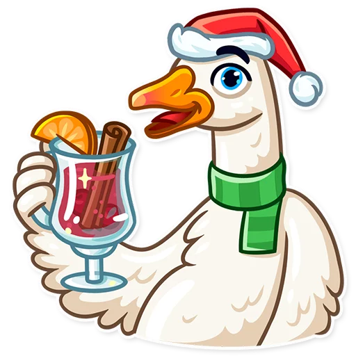 🍹 Стикер «Christmas Goose» для Telegram