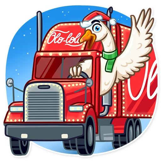 👋 Стикер «Christmas Goose» для Telegram