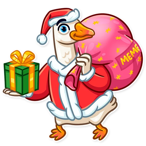 🎅 Стикер «Christmas Goose» для Telegram