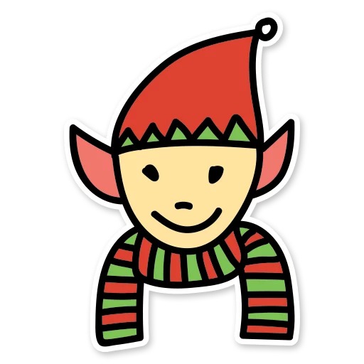 😗 Стикер «Christmas mood» для Telegram