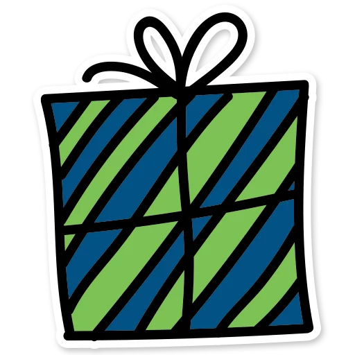 😨 Стикер «Christmas mood» для Telegram