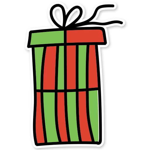 😷 Стикер «Christmas mood» для Telegram