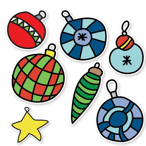 😴 Стикер «Christmas mood» для Telegram