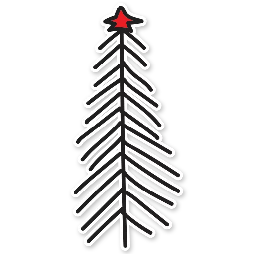 💜 Стикер «Christmas mood» для Telegram