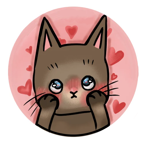 🥺 Стикер «новогодний кот» для Telegram
