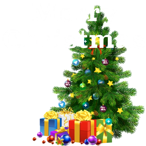 Стикер 17 Christmas Telegram