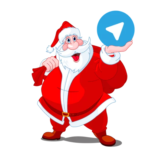 Стикер 5 Christmas Telegram