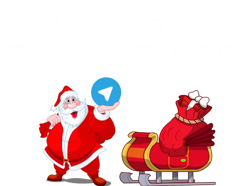 Стикер 9 Christmas Telegram