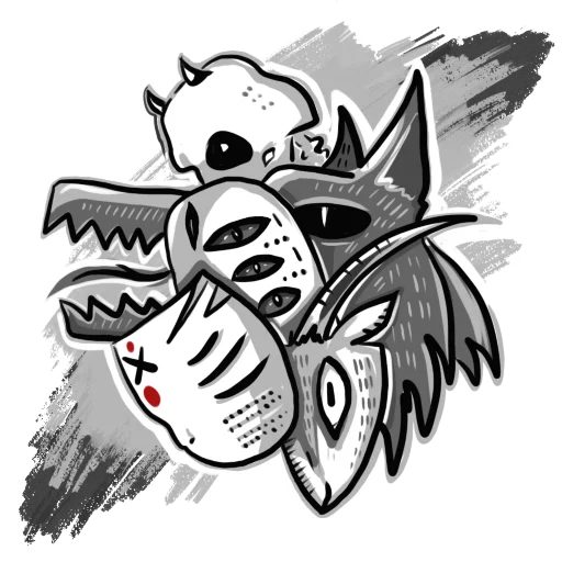 🎭 Стикер «chthonic» для Telegram