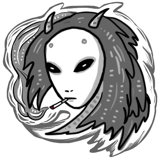 👽 Стикер «chthonic» для Telegram
