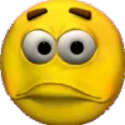 🙁 Стикер «Что-то жёлтое» для Telegram