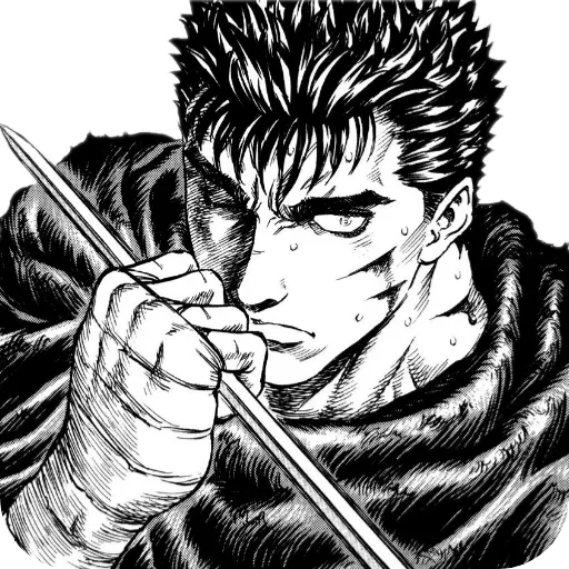 🤨 Стикер «Berserk and Vinland saga» для Telegram
