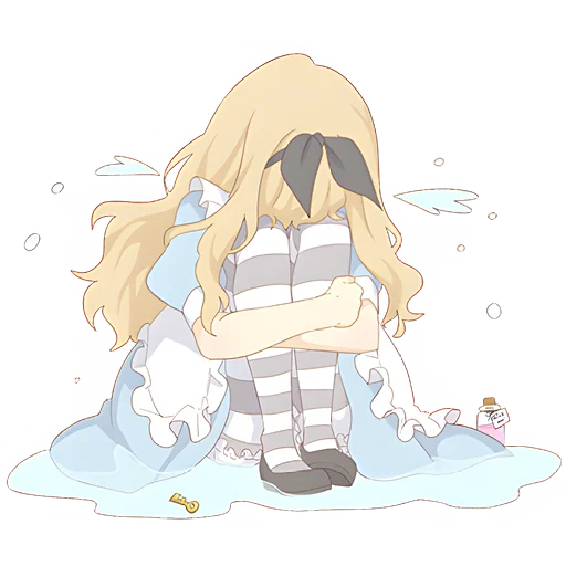 😭 Стикер «Чудесная Алиса» для Telegram