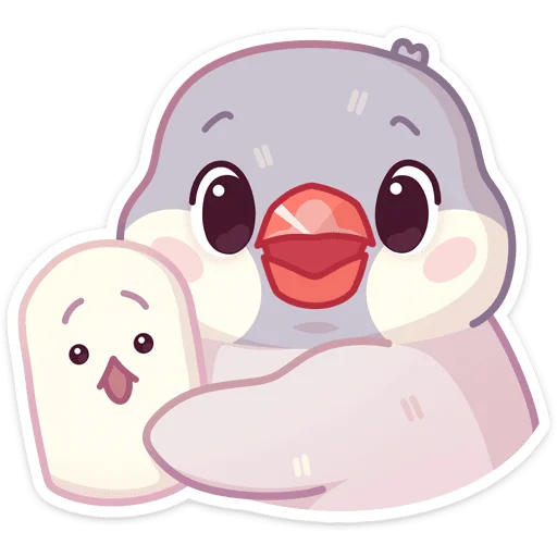 😮 Стикер «Пухлик» для Telegram