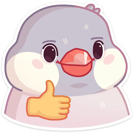 👍 Стикер «Пухлик» для Telegram