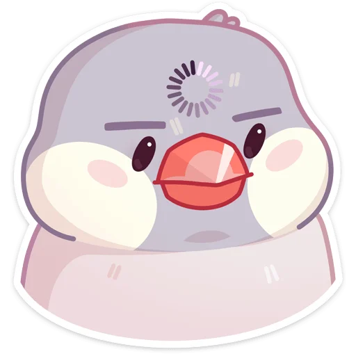 🫥 Стикер «Пухлик» для Telegram