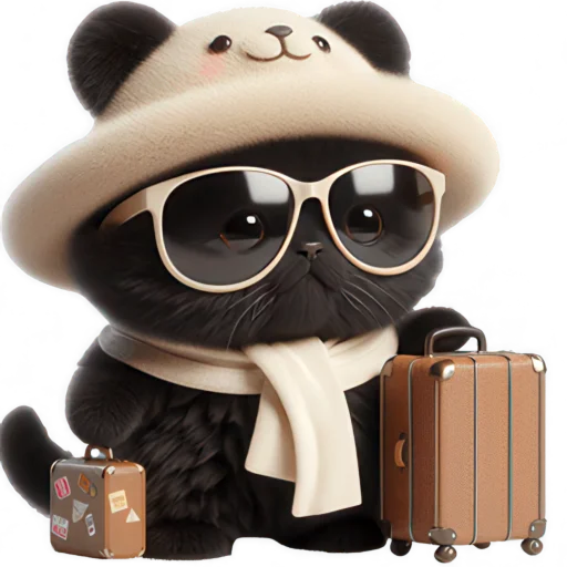 💼 Стикер «Мишка котик» для Telegram