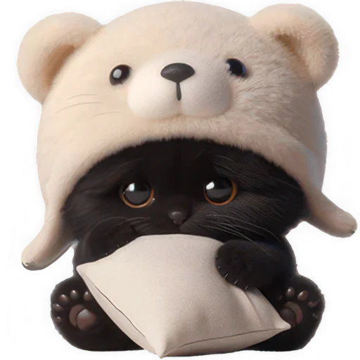 🥱 Стикер «Мишка котик» для Telegram