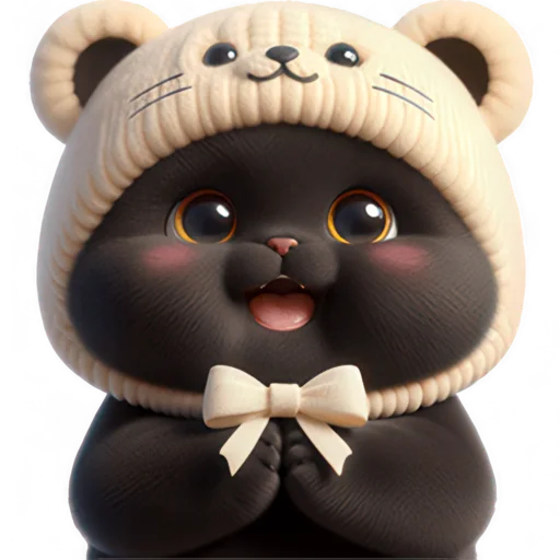 😍 Стикер «Мишка котик» для Telegram