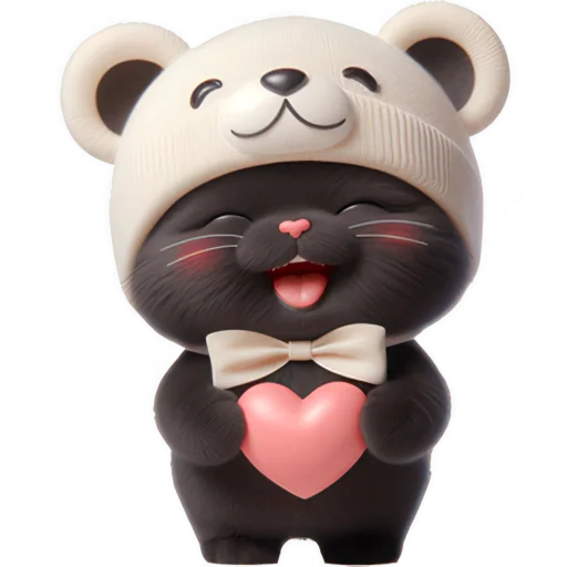 🫶 Стикер «Мишка котик» для Telegram