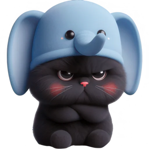 🤬 Стикер «Пушистый слоник» для Telegram