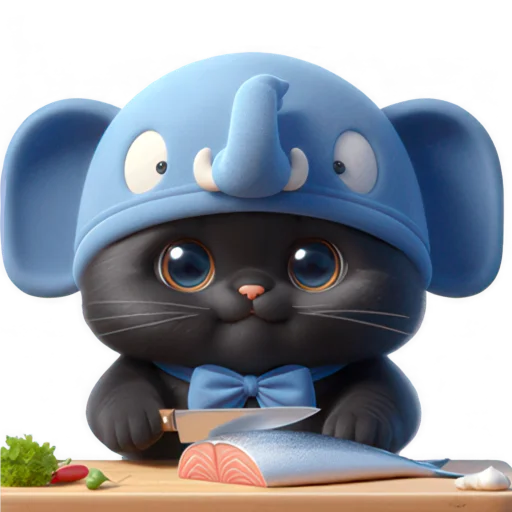 😋 Стикер «Пушистый слоник» для Telegram
