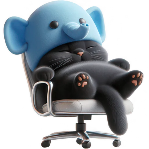😴 Стикер «Пушистый слоник» для Telegram
