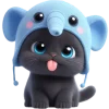 😛 Эмодзи «Пушистый слоник» для Telegram