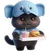 🍔 Эмодзи «Пушистый слоник» для Telegram