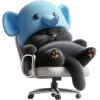 😴 Эмодзи «Пушистый слоник» для Telegram
