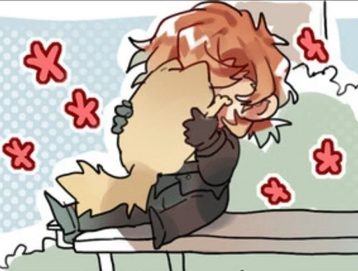 🍷 Стикер «Chuuya Nakahara» для Telegram