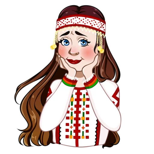 Стикерпак Русская девушка для Telegram — скачать