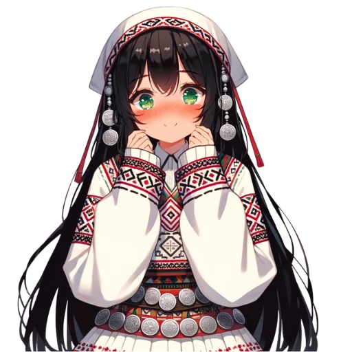 ☺️ Стикер «Chuvash Anime Here» для Telegram
