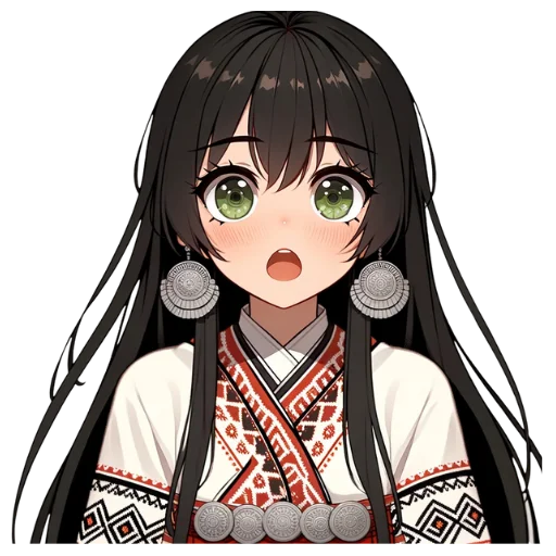 🥺 Стикер «Chuvash Anime Here» для Telegram