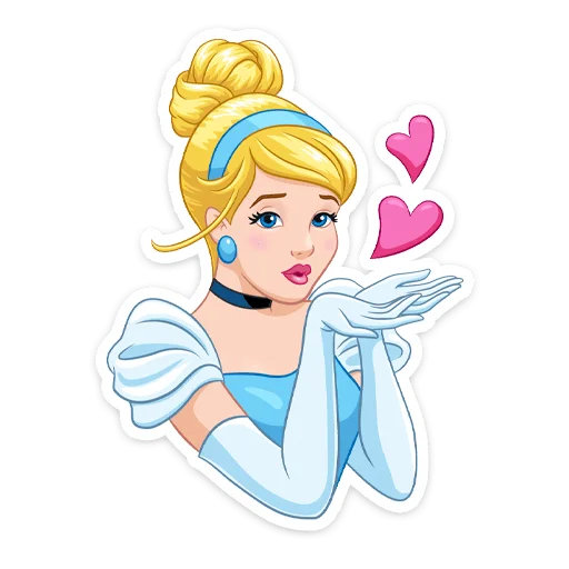 😘 Стикер «Золушка» для Telegram